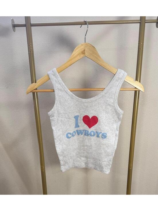 Tops - Size XS Obsessive Love tank top “I love cowboys” size XS